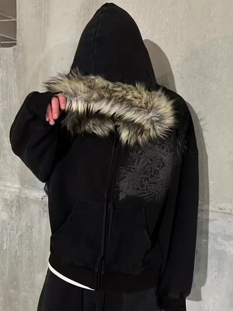 Y2K Streetwear Vintage Hoodie