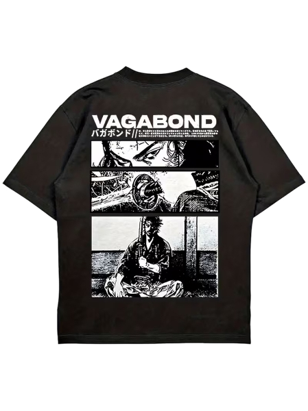 Vagabond Samurai Manga Grafik T-Shirt